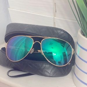 Womens Oakley Caveat 60 Mm Aviator Polarized